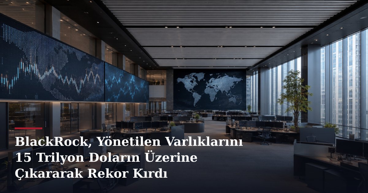 BlackRock, Yönetilen Varlıklarını 15 Trilyon Doların Üzerine Çıkararak Rekor Kırdı