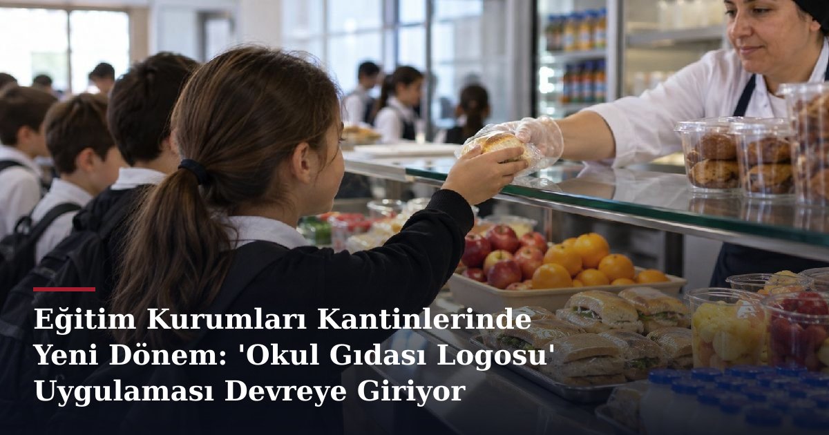Eğitim Kurumları Kantinlerinde Yeni Dönem: 'Okul Gıdası Logosu' Uygulaması Devreye Giriyor