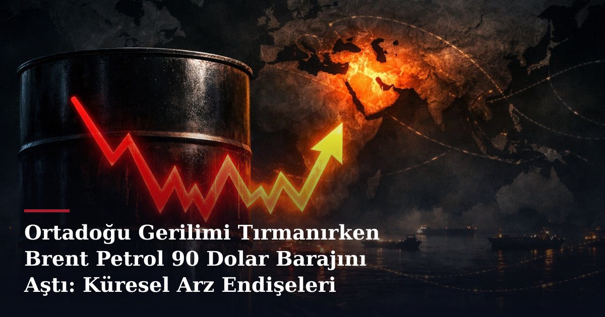 Ortadoğu Gerilimi Tırmanırken Brent Petrol 90 Dolar Barajını Aştı: Küresel Arz Endişeleri Derinleşiyor