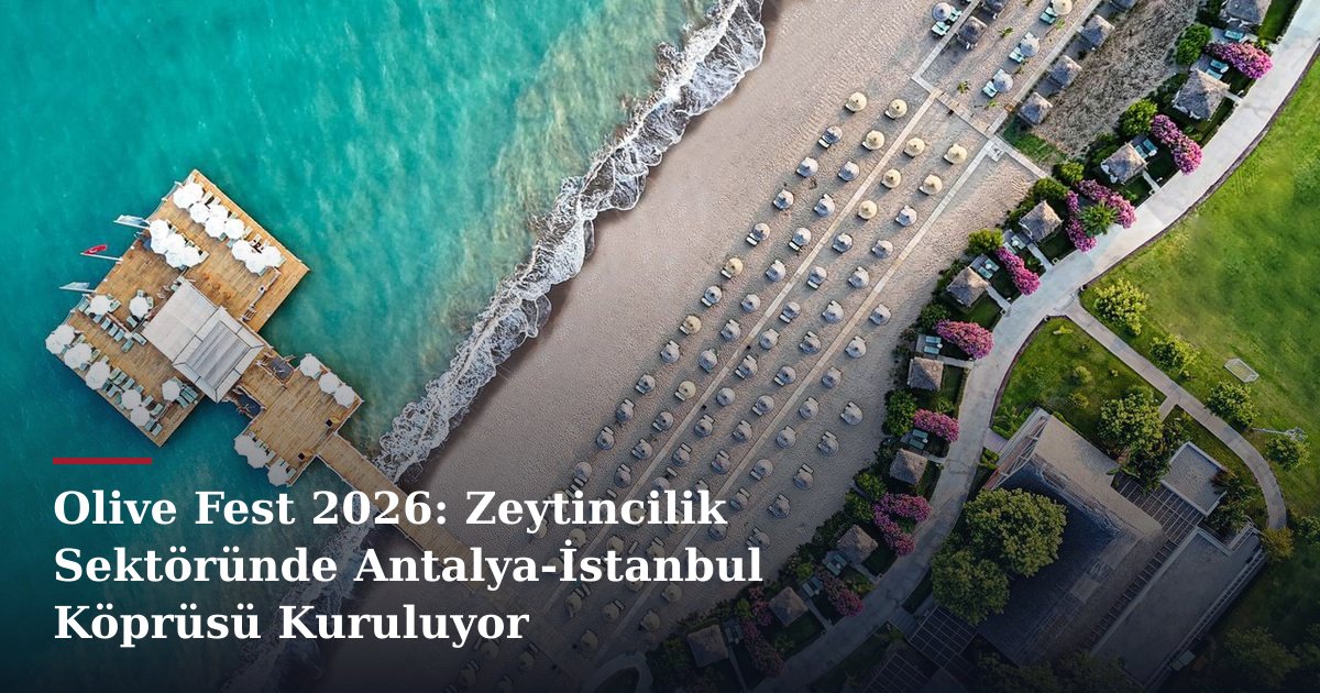 Olive Fest 2026: Zeytincilik Sektöründe Antalya-İstanbul Köprüsü Kuruluyor