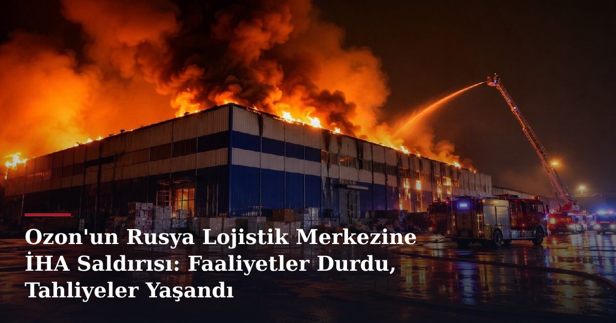 Ozon'un Rusya Lojistik Merkezine İHA Saldırısı: Faaliyetler Durdu, Tahliyeler Yaşandı
