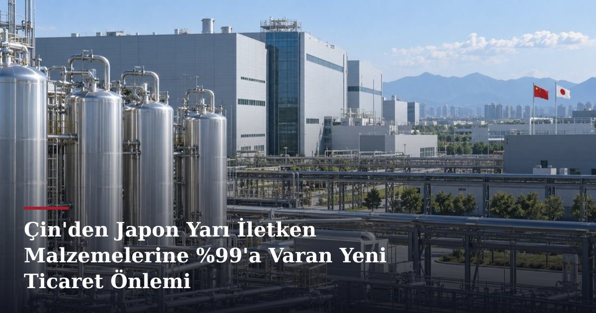 Çin'den Japon Yarı İletken Malzemelerine %99'a Varan Yeni Ticaret Önlemi