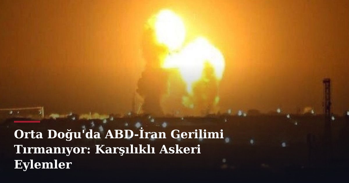 Orta Doğu'da ABD-İran Gerilimi Tırmanıyor: Karşılıklı Askeri Eylemler