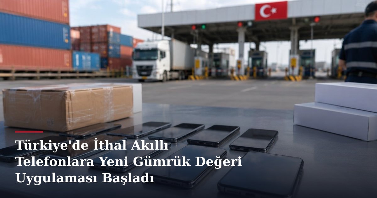 Türkiye'de İthal Akıllı Telefonlara Yeni Gümrük Değeri Uygulaması Başladı