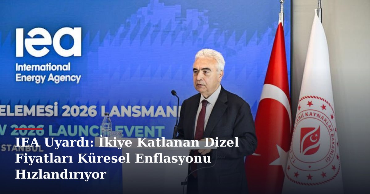 IEA Uyardı: İkiye Katlanan Dizel Fiyatları Küresel Enflasyonu Hızlandırıyor