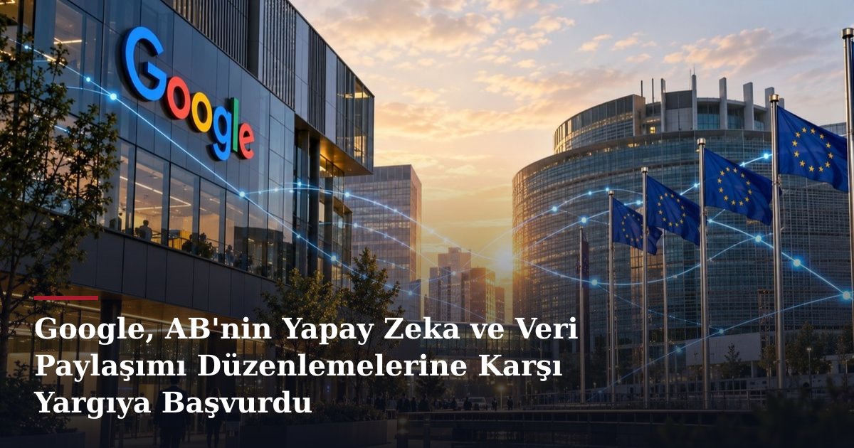 Google, AB'nin Yapay Zeka ve Veri Paylaşımı Düzenlemelerine Karşı Yargıya Başvurdu