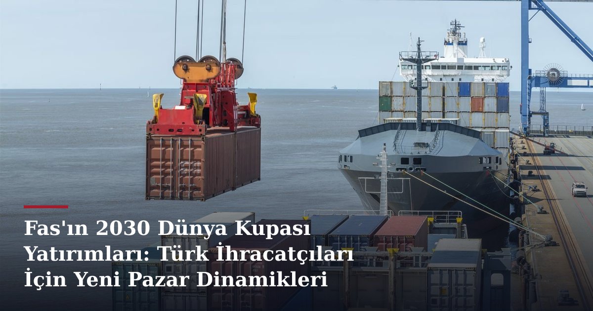 Fas'ın 2030 Dünya Kupası Yatırımları: Türk İhracatçıları İçin Yeni Pazar Dinamikleri