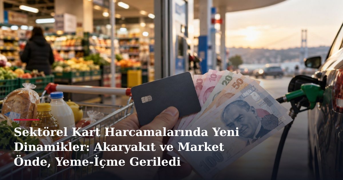 Sektörel Kart Harcamalarında Yeni Dinamikler: Akaryakıt ve Market Önde, Yeme-İçme Geriledi