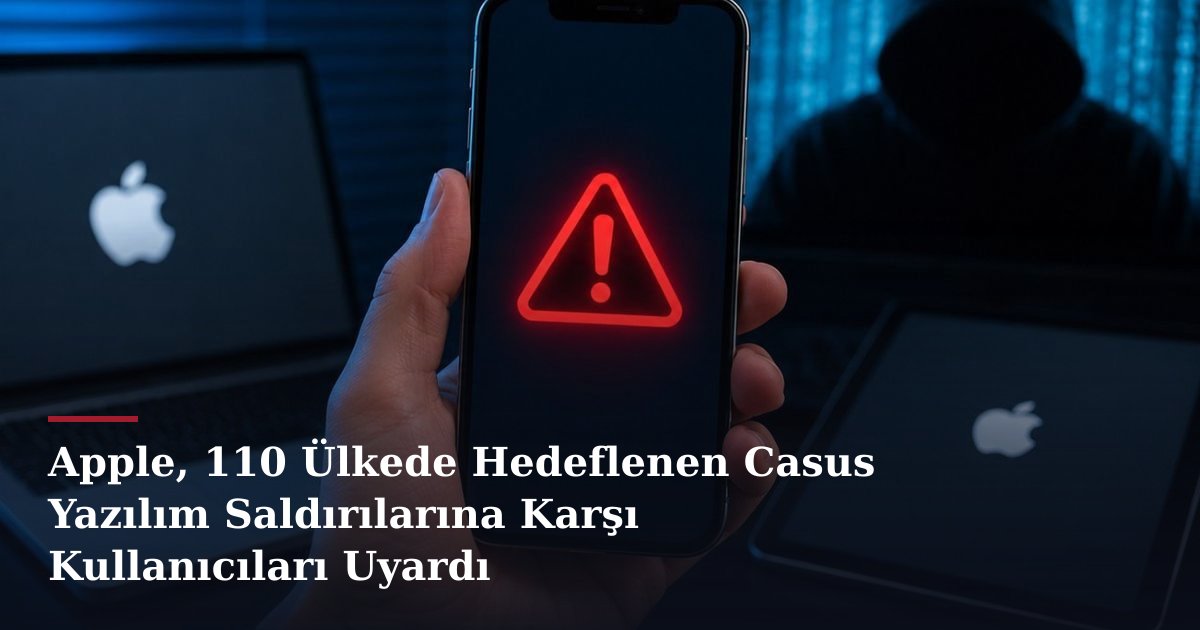 Apple, 110 Ülkede Hedeflenen Casus Yazılım Saldırılarına Karşı Kullanıcıları Uyardı