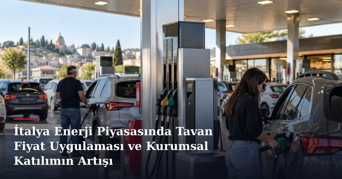 İtalya Enerji Piyasasında Tavan Fiyat Uygulaması ve Kurumsal Katılımın Artışı