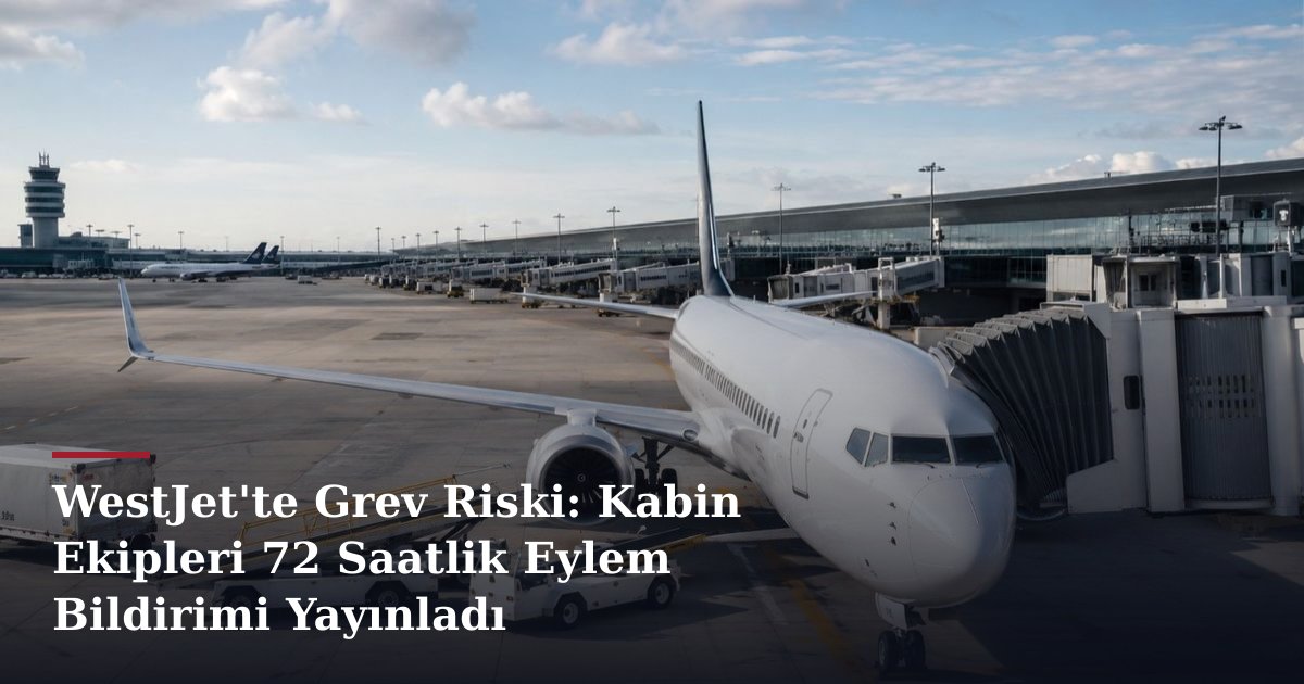 WestJet'te Grev Riski: Kabin Ekipleri 72 Saatlik Eylem Bildirimi Yayınladı