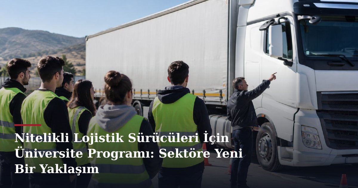 Nitelikli Lojistik Sürücüleri İçin Üniversite Programı: Sektöre Yeni Bir Yaklaşım