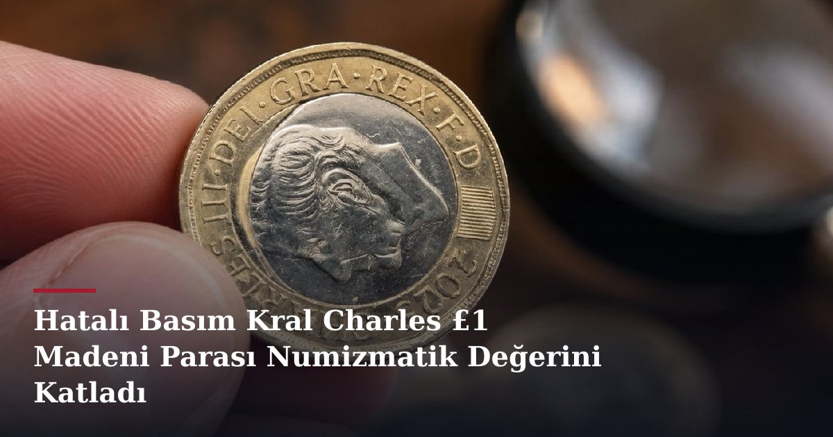 Hatalı Basım Kral Charles £1 Madeni Parası Numizmatik Değerini Katladı