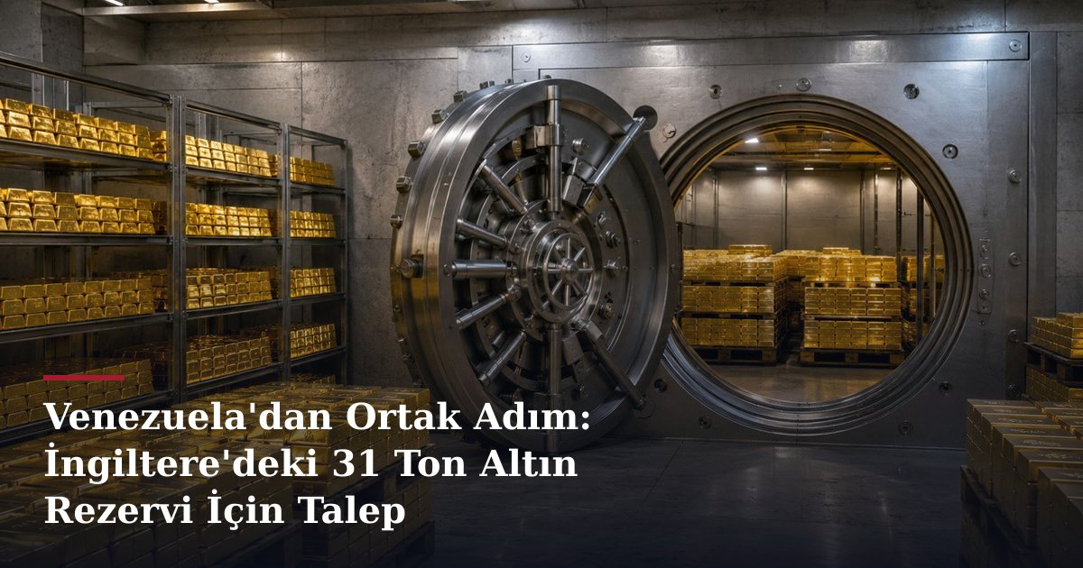 Venezuela'dan Ortak Adım: İngiltere'deki 31 Ton Altın Rezervi İçin Talep