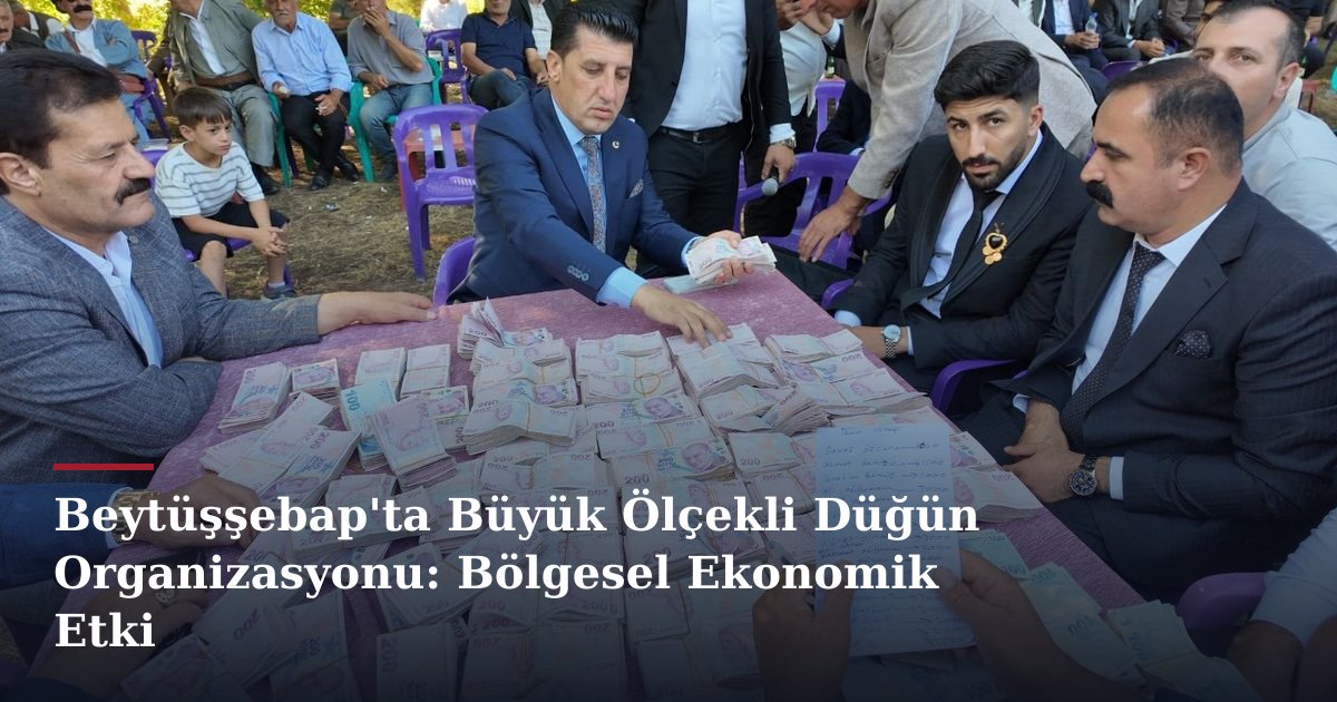 Beytüşşebap'ta Büyük Ölçekli Düğün Organizasyonu: Bölgesel Ekonomik Etki