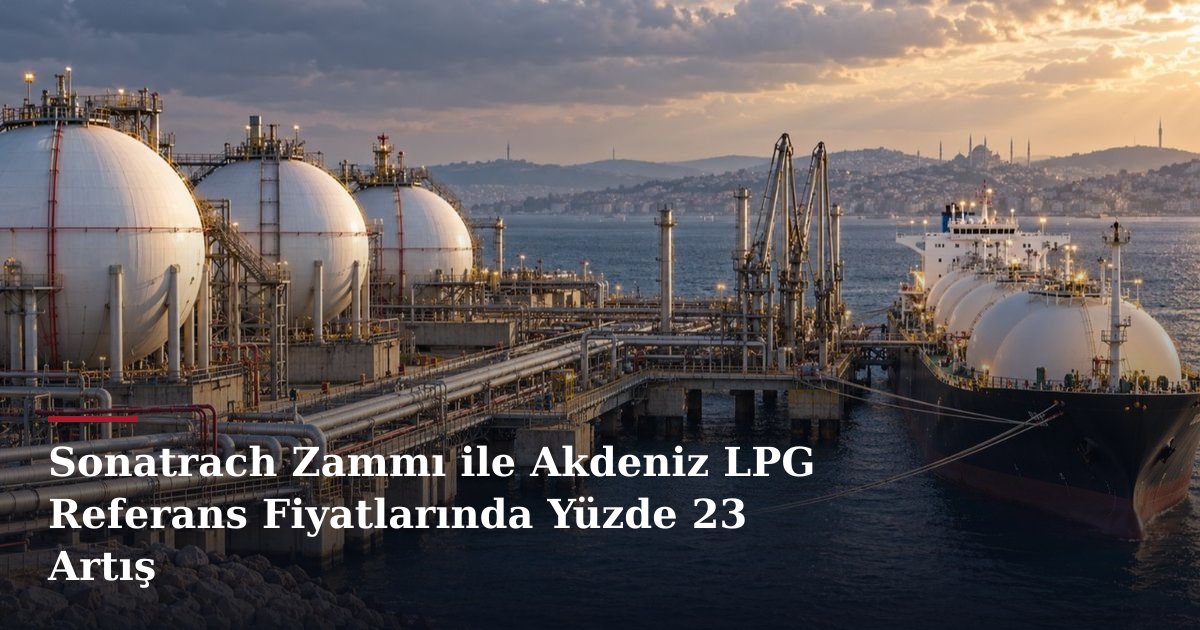 Sonatrach Zammı ile Akdeniz LPG Referans Fiyatlarında Yüzde 23 Artış