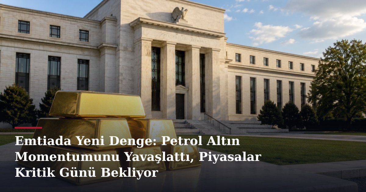Emtiada Yeni Denge: Petrol Altın Momentumunu Yavaşlattı, Piyasalar Kritik Günü Bekliyor