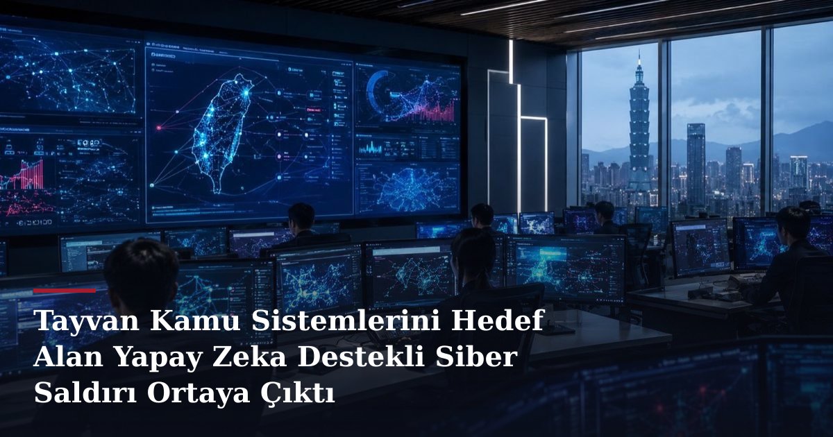 Tayvan Kamu Sistemlerini Hedef Alan Yapay Zeka Destekli Siber Saldırı Ortaya Çıktı