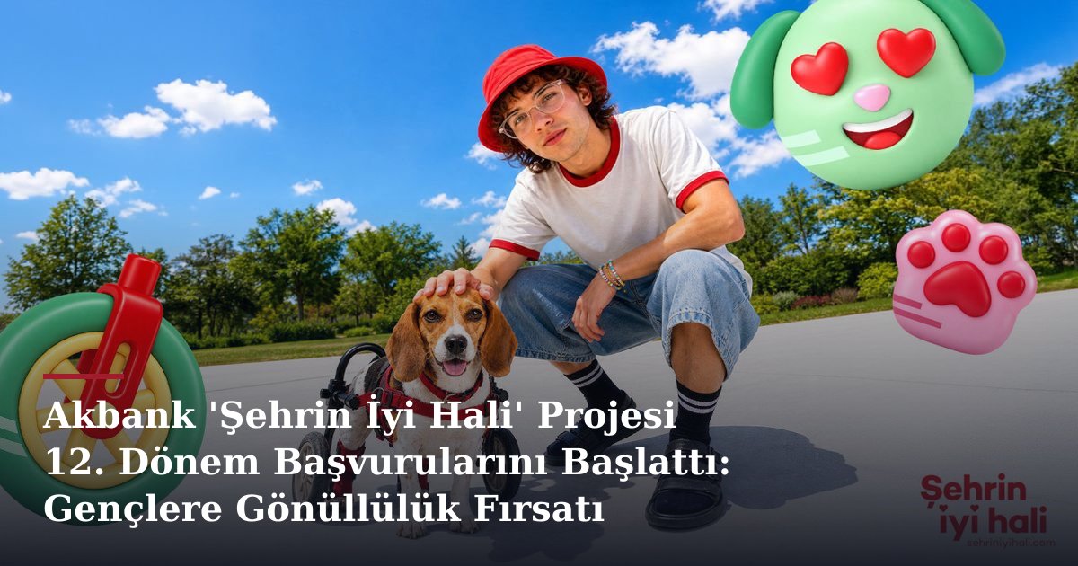 Akbank 'Şehrin İyi Hali' Projesi 12. Dönem Başvurularını Başlattı: Gençlere Gönüllülük Fırsatı