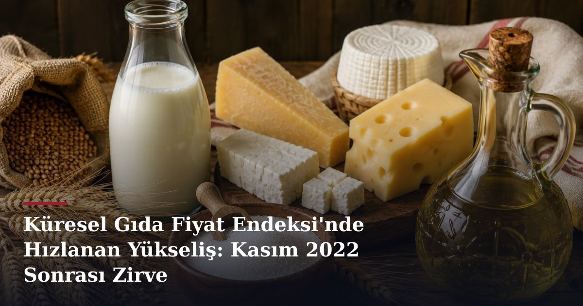Küresel Gıda Fiyat Endeksi'nde Hızlanan Yükseliş: Kasım 2022 Sonrası Zirve