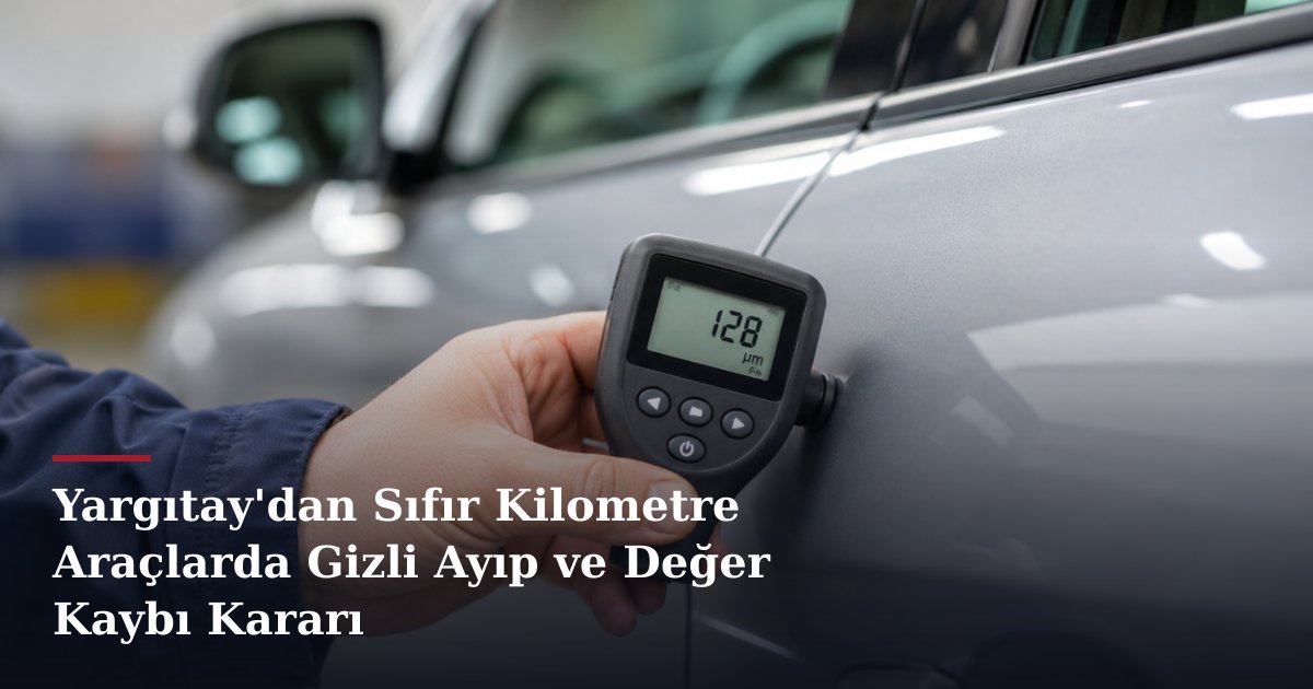 Yargıtay'dan Sıfır Kilometre Araçlarda Gizli Ayıp ve Değer Kaybı Kararı