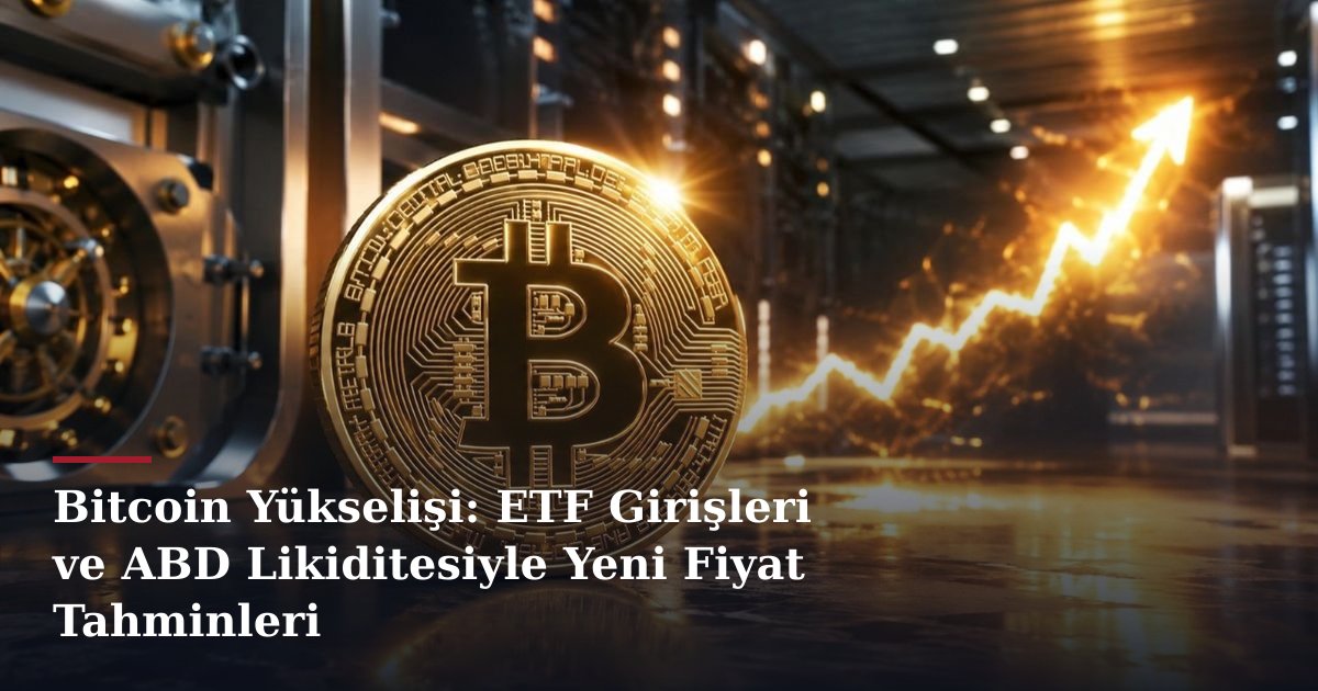Bitcoin Yükselişi: ETF Girişleri ve ABD Likiditesiyle Yeni Fiyat Tahminleri