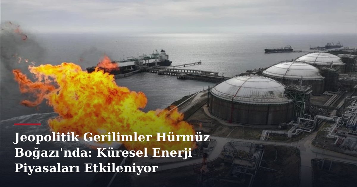 Jeopolitik Gerilimler Hürmüz Boğazı'nda: Küresel Enerji Piyasaları Etkileniyor