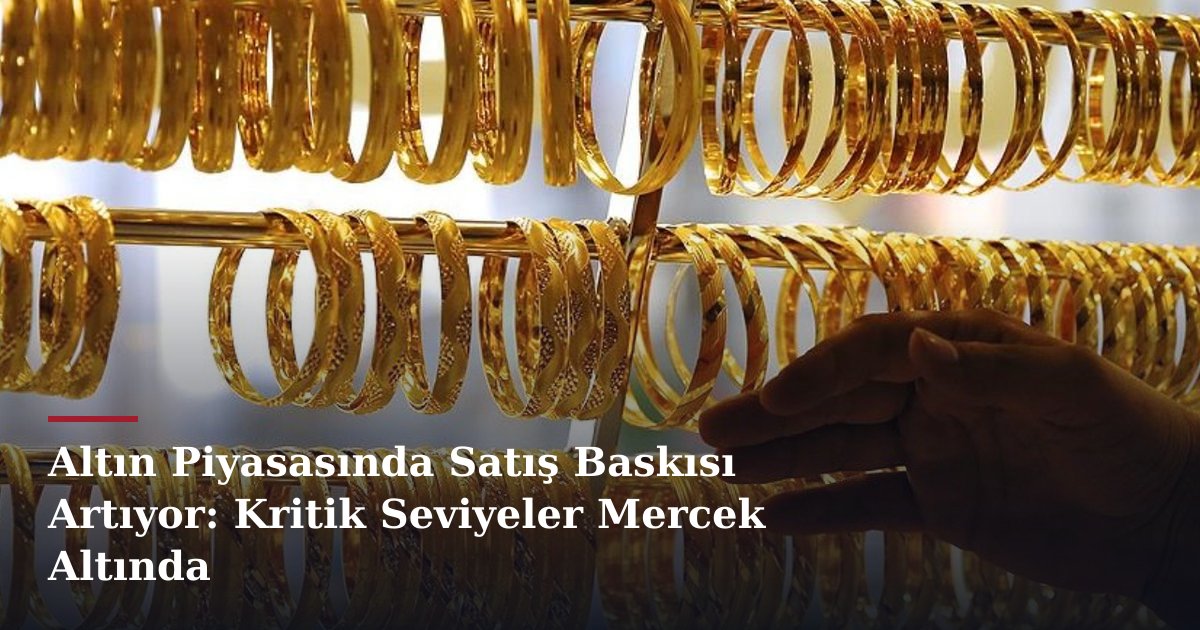 Altın Piyasasında Satış Baskısı Artıyor: Kritik Seviyeler Mercek Altında