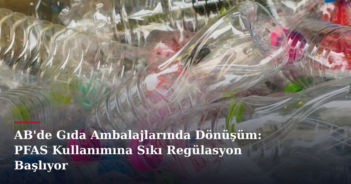 AB'de Gıda Ambalajlarında Dönüşüm: PFAS Kullanımına Sıkı Regülasyon Başlıyor