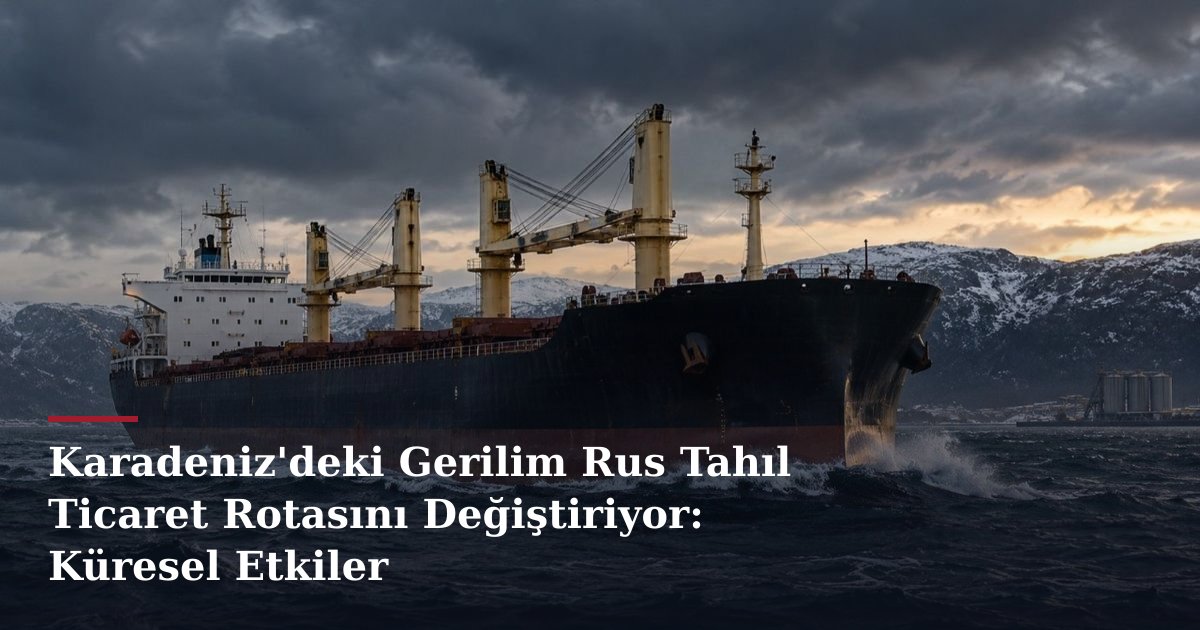 Karadeniz'deki Gerilim Rus Tahıl Ticaret Rotasını Değiştiriyor: Küresel Etkiler