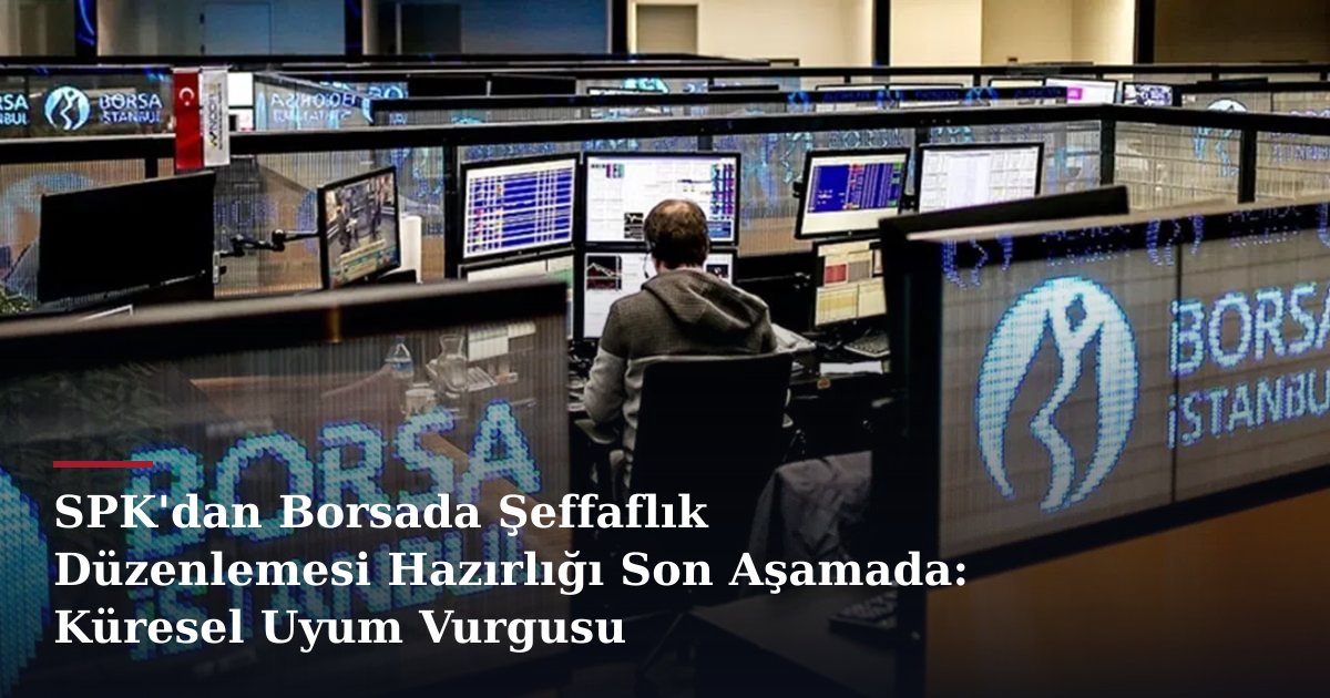 SPK'dan Borsada Şeffaflık Düzenlemesi Hazırlığı Son Aşamada: Küresel Uyum Vurgusu