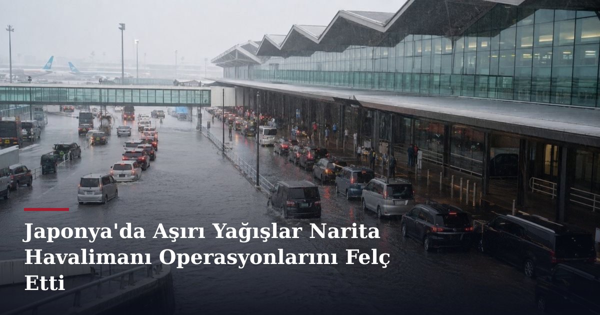 Japonya'da Aşırı Yağışlar Narita Havalimanı Operasyonlarını Felç Etti