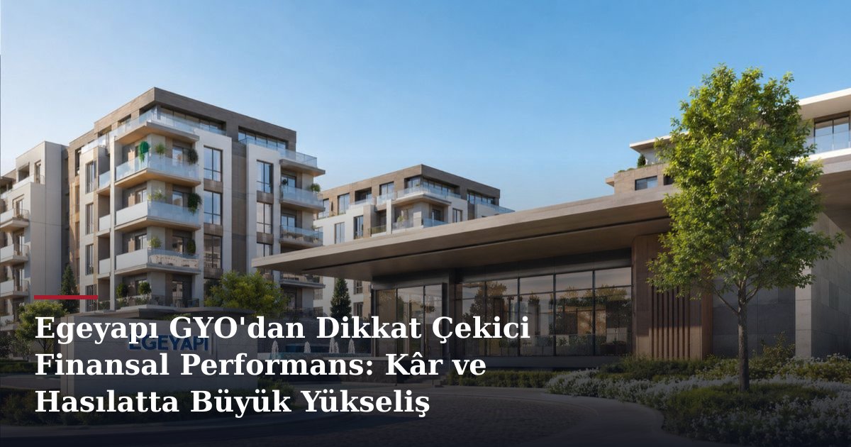 Egeyapı GYO'dan Dikkat Çekici Finansal Performans: Kâr ve Hasılatta Büyük Yükseliş