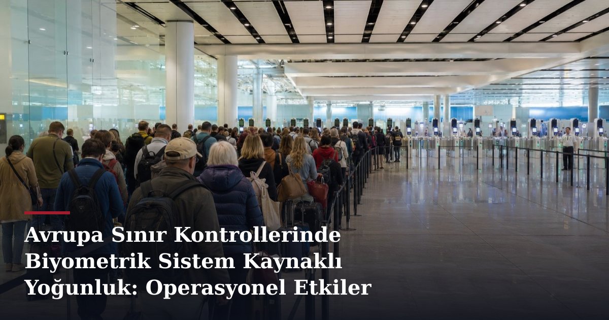 Avrupa Sınır Kontrollerinde Biyometrik Sistem Kaynaklı Yoğunluk: Operasyonel Etkiler