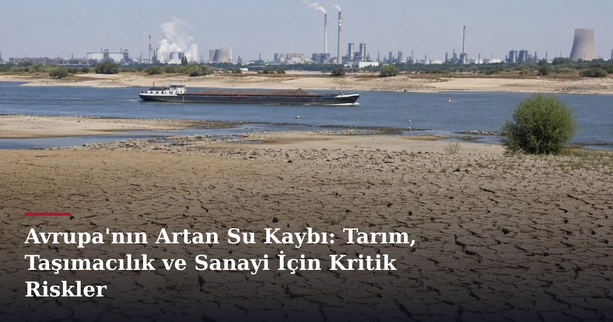 Avrupa'nın Artan Su Kaybı: Tarım, Taşımacılık ve Sanayi İçin Kritik Riskler