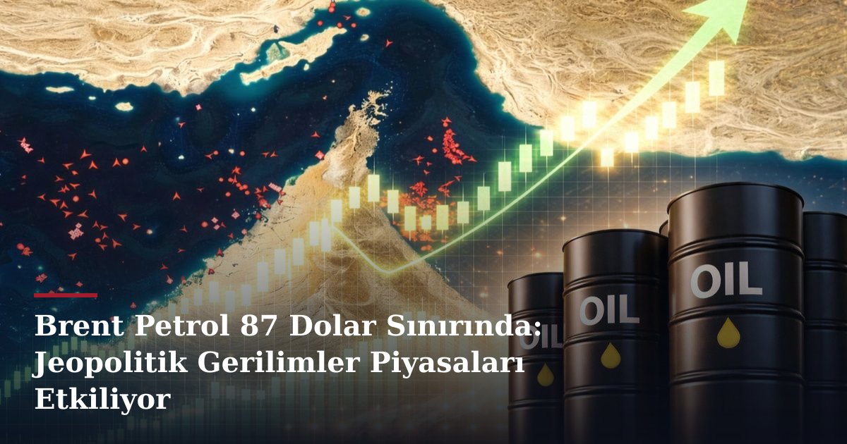 Brent Petrol 87 Dolar Sınırında: Jeopolitik Gerilimler Piyasaları Etkiliyor