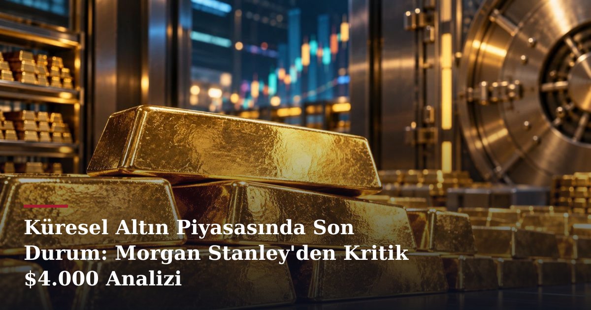 Küresel Altın Piyasasında Son Durum: Morgan Stanley'den Kritik $4.000 Analizi