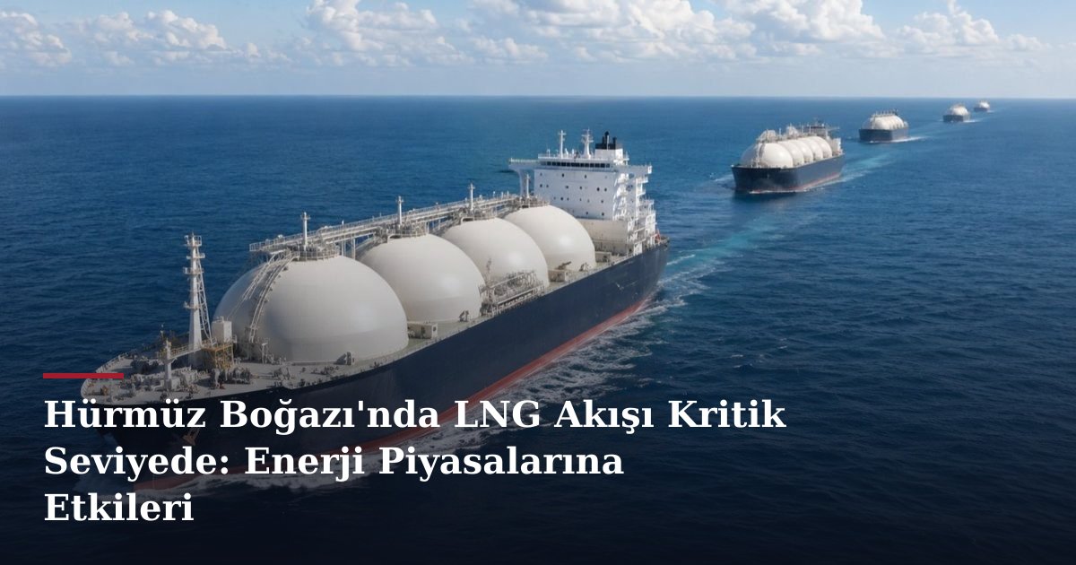 Hürmüz Boğazı'nda LNG Akışı Kritik Seviyede: Enerji Piyasalarına Etkileri