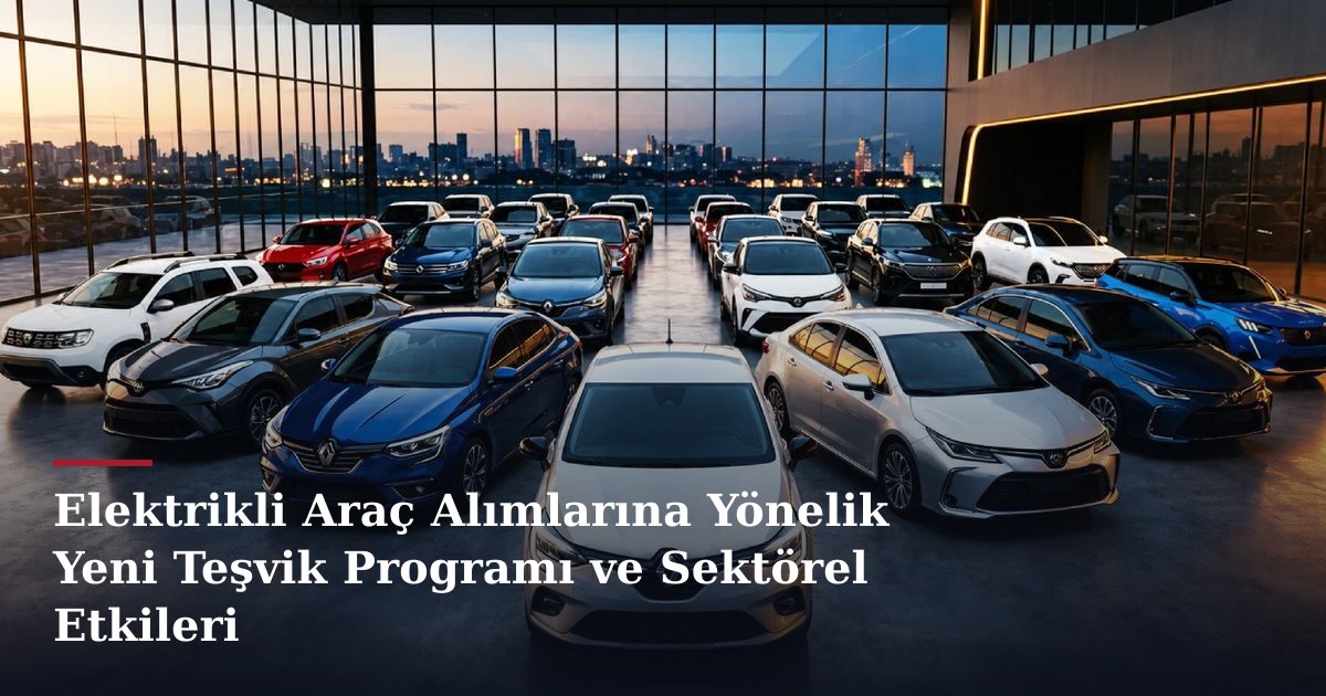 Elektrikli Araç Alımlarına Yönelik Yeni Teşvik Programı ve Sektörel Etkileri