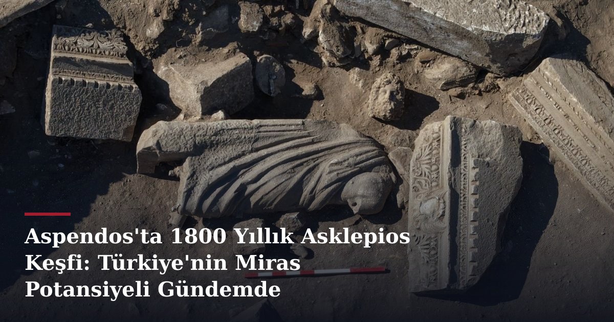 Aspendos'ta 1800 Yıllık Asklepios Keşfi: Türkiye'nin Miras Potansiyeli Gündemde