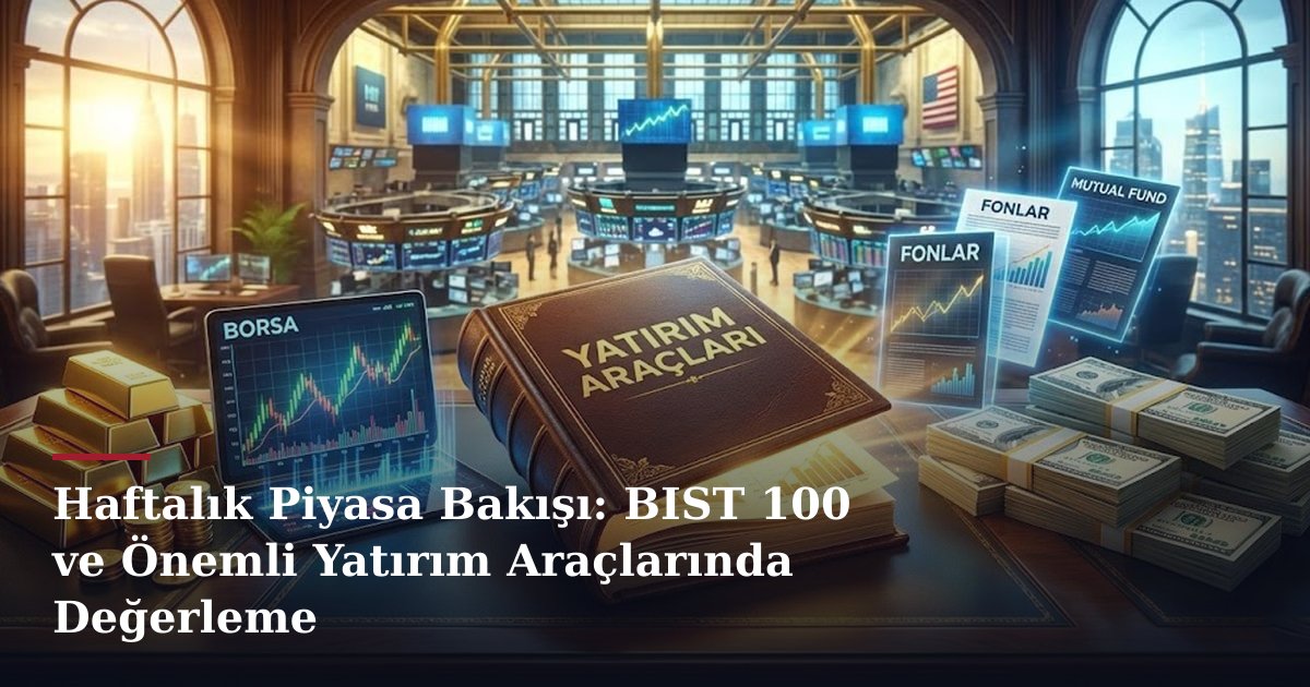 Haftalık Piyasa Bakışı: BIST 100 ve Önemli Yatırım Araçlarında Değerleme