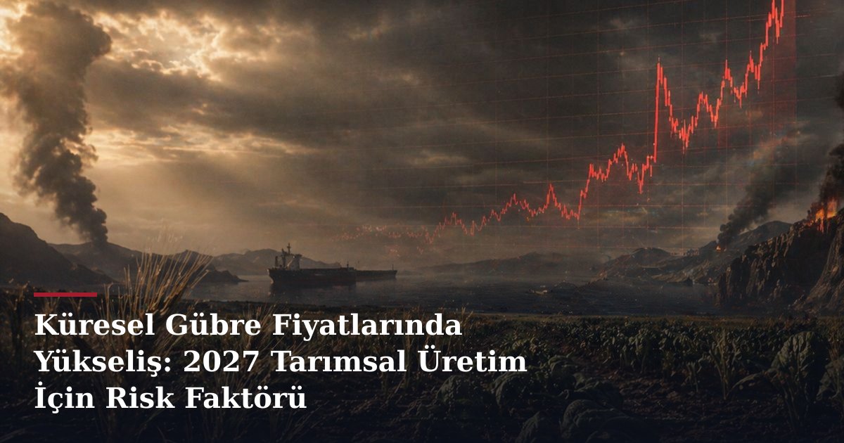 Küresel Gübre Fiyatlarında Yükseliş: 2027 Tarımsal Üretim İçin Risk Faktörü