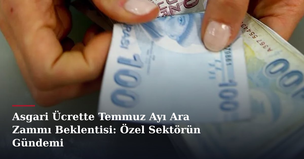 Asgari Ücrette Temmuz Ayı Ara Zammı Beklentisi: Özel Sektörün Gündemi