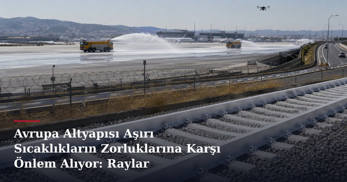 Avrupa Altyapısı Aşırı Sıcaklıkların Zorluklarına Karşı Önlem Alıyor: Raylar Beyazlatılıyor