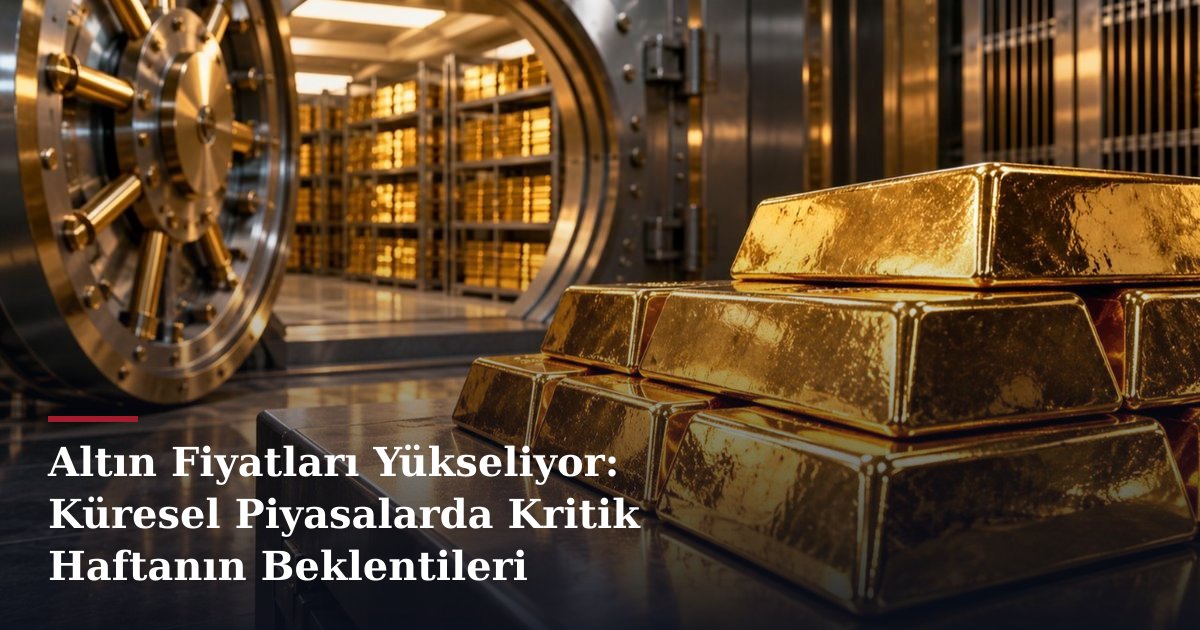 Altın Fiyatları Yükseliyor: Küresel Piyasalarda Kritik Haftanın Beklentileri