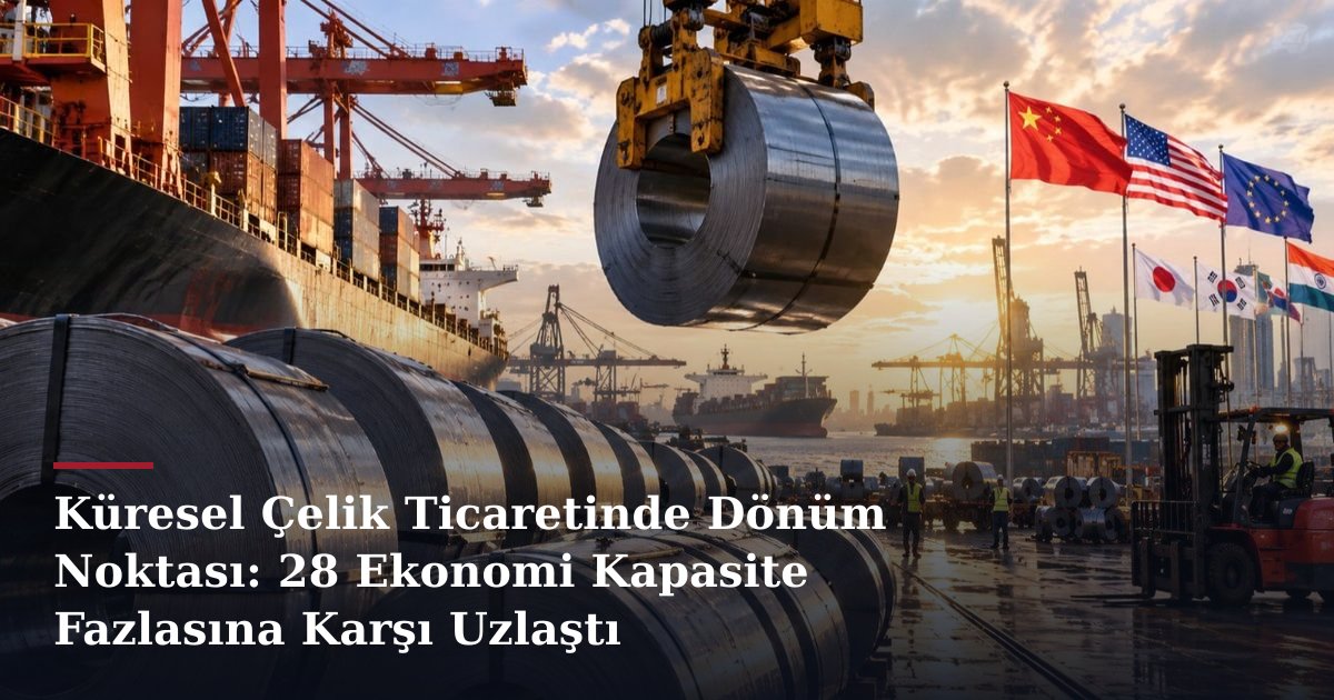 Küresel Çelik Ticaretinde Dönüm Noktası: 28 Ekonomi Kapasite Fazlasına Karşı Uzlaştı
