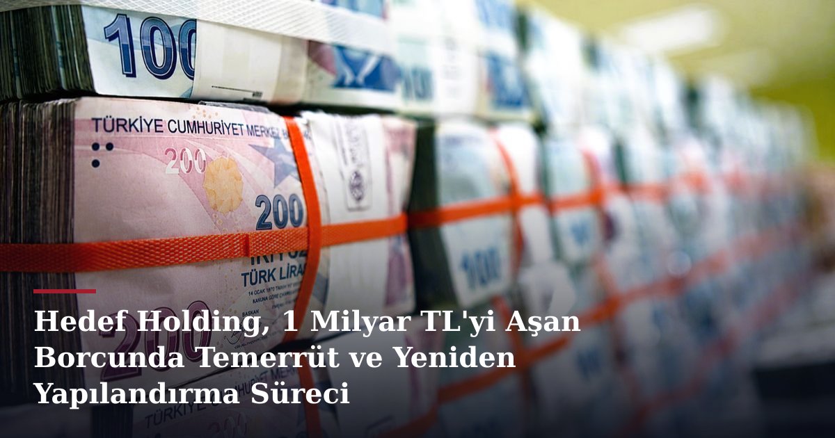Hedef Holding, 1 Milyar TL'yi Aşan Borcunda Temerrüt ve Yeniden Yapılandırma Süreci