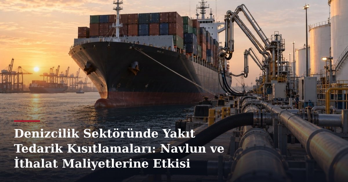 Denizcilik Sektöründe Yakıt Tedarik Kısıtlamaları: Navlun ve İthalat Maliyetlerine Etkisi